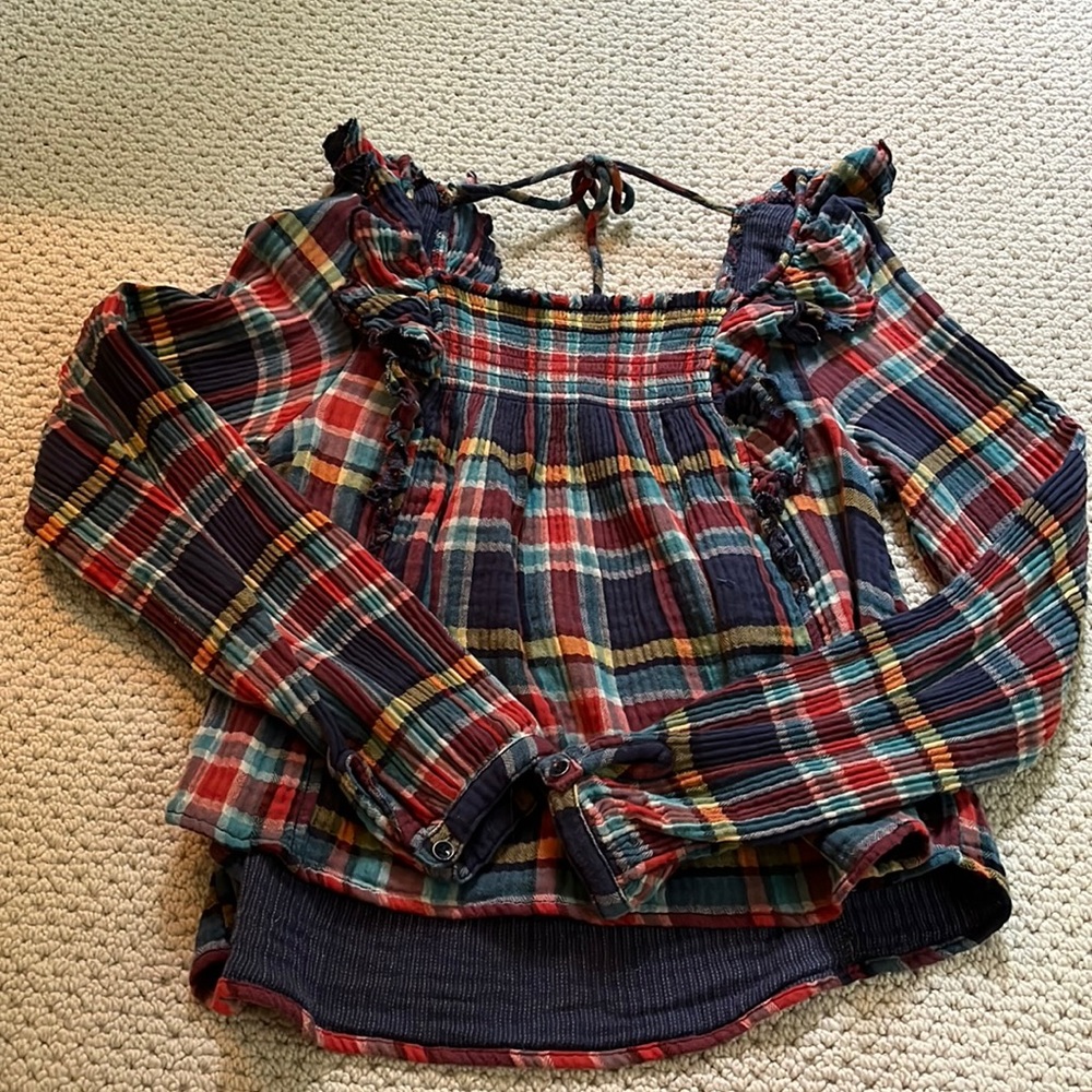 Free People ruffle top